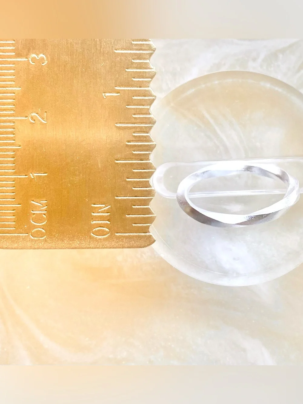 Sterling Silver Twisted Band Ring - Silver
